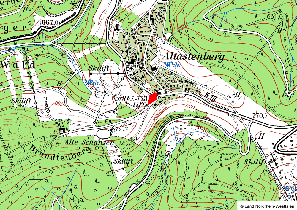 parkplatz altastenberg